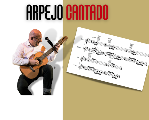 ARPEJO CANTADO. Imagem ilustrativa do exercício de Arpejo Cantado